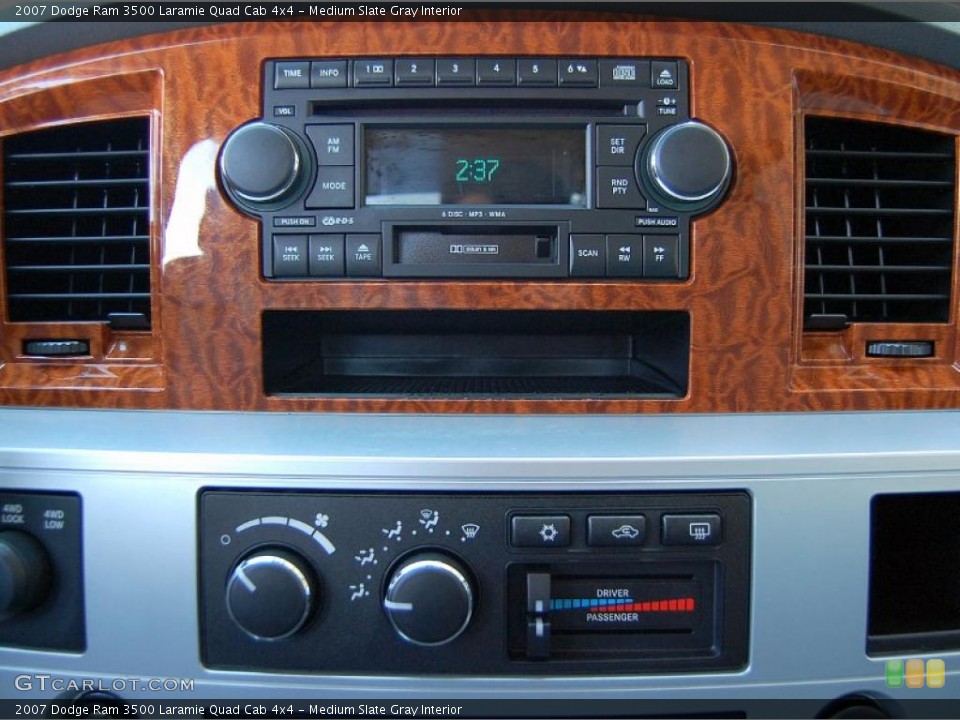 Medium Slate Gray Interior Controls for the 2007 Dodge Ram 3500 Laramie Quad Cab 4x4 #48135282