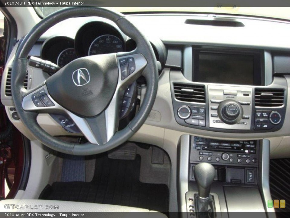 Taupe Interior Dashboard for the 2010 Acura RDX Technology #48135693