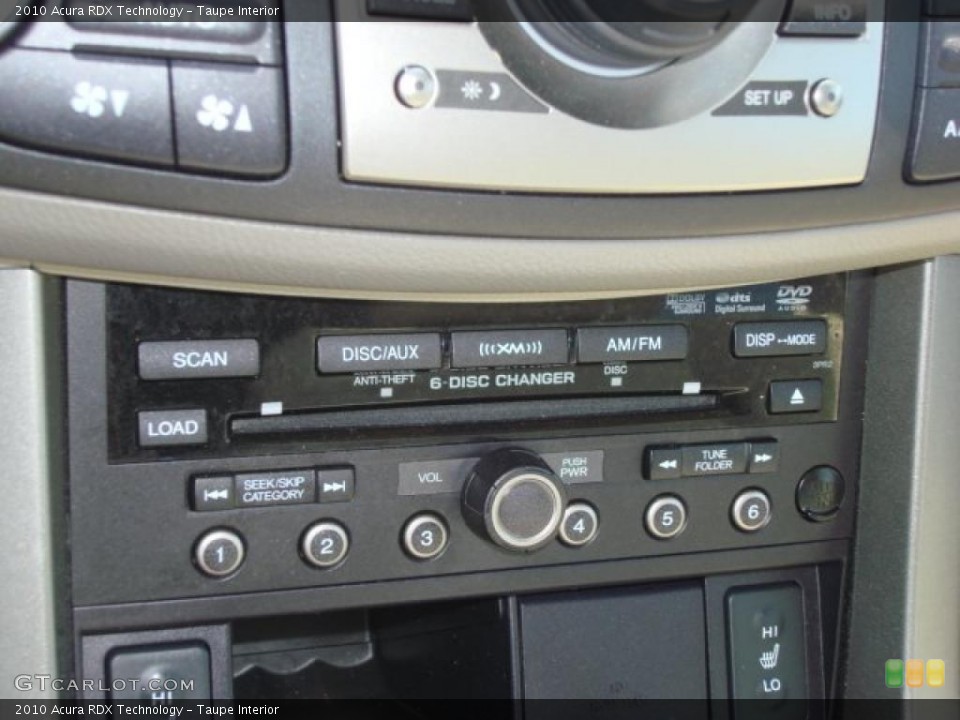 Taupe Interior Controls for the 2010 Acura RDX Technology #48135792