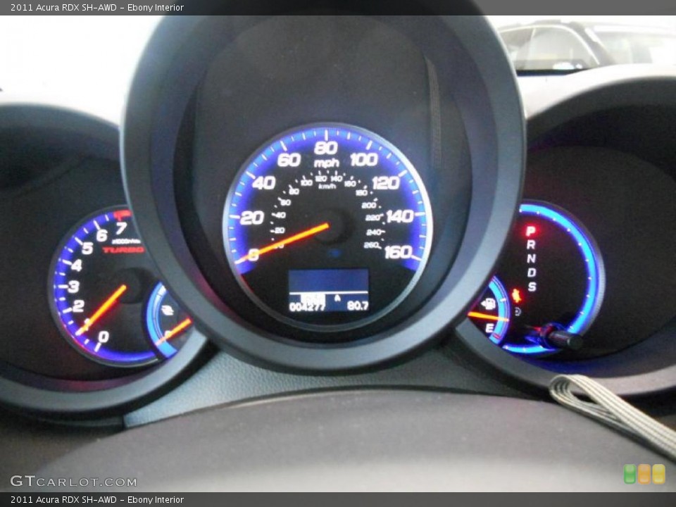 Ebony Interior Gauges for the 2011 Acura RDX SH-AWD #48136113