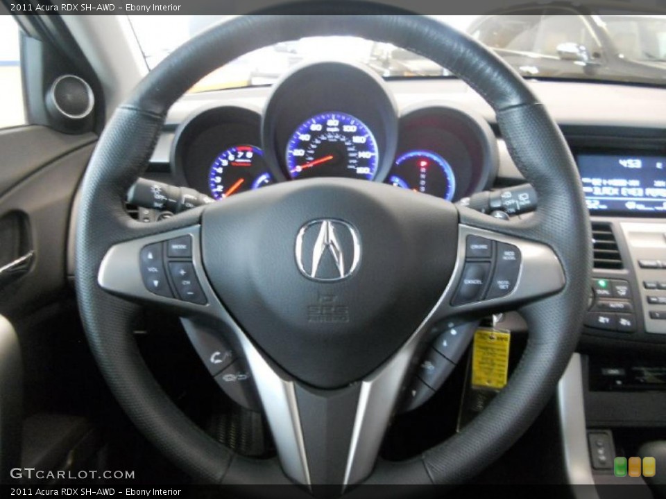 Ebony Interior Steering Wheel for the 2011 Acura RDX SH-AWD #48136182