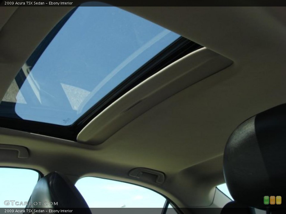 Ebony Interior Sunroof for the 2009 Acura TSX Sedan #48136824