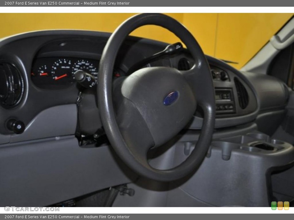 Medium Flint Grey Interior Steering Wheel for the 2007 Ford E Series Van E250 Commercial #48136857