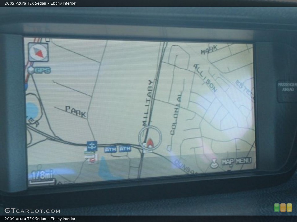 Ebony Interior Navigation for the 2009 Acura TSX Sedan #48136881