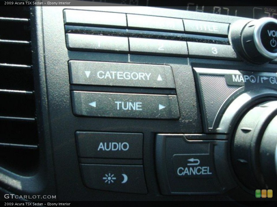 Ebony Interior Controls for the 2009 Acura TSX Sedan #48136935