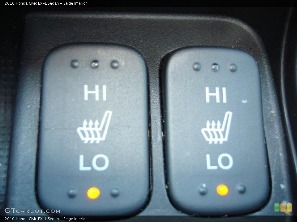 Beige Interior Controls for the 2010 Honda Civic EX-L Sedan #48137061