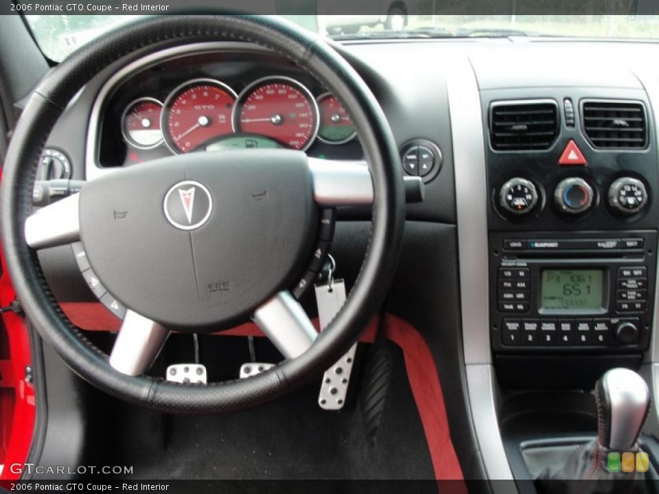 Red Interior Steering Wheel for the 2006 Pontiac GTO Coupe #48137280