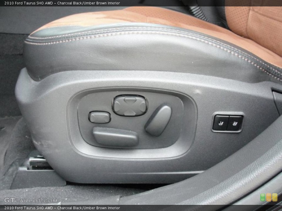 Charcoal Black/Umber Brown Interior Controls for the 2010 Ford Taurus SHO AWD #48140370