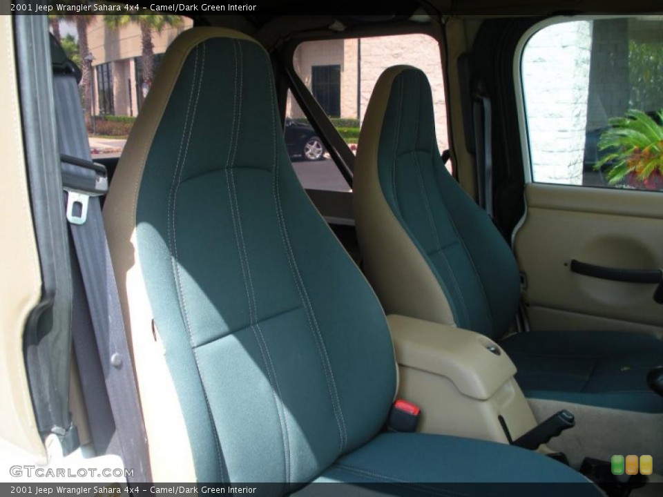 Camel/Dark Green Interior Photo for the 2001 Jeep Wrangler Sahara 4x4 #48140430