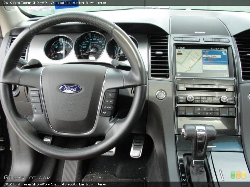 Charcoal Black/Umber Brown Interior Dashboard for the 2010 Ford Taurus SHO AWD #48140436