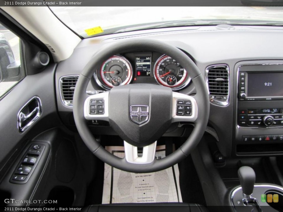 Black Interior Steering Wheel for the 2011 Dodge Durango Citadel #48141081