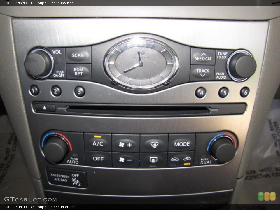 Stone Interior Controls for the 2010 Infiniti G 37 Coupe #48141402