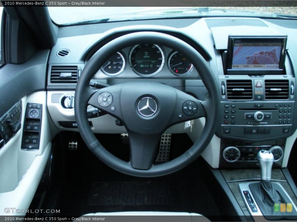 Grey/Black Interior Controls for the 2010 Mercedes-Benz C 350 Sport #48142176