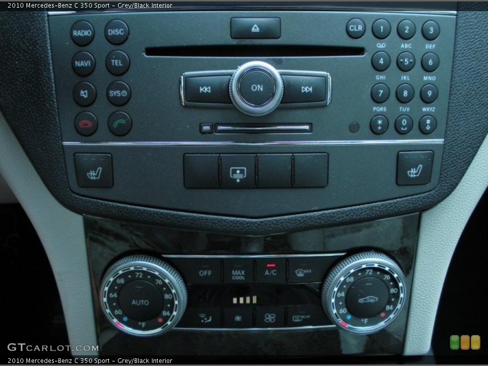 Grey/Black Interior Controls for the 2010 Mercedes-Benz C 350 Sport #48142224