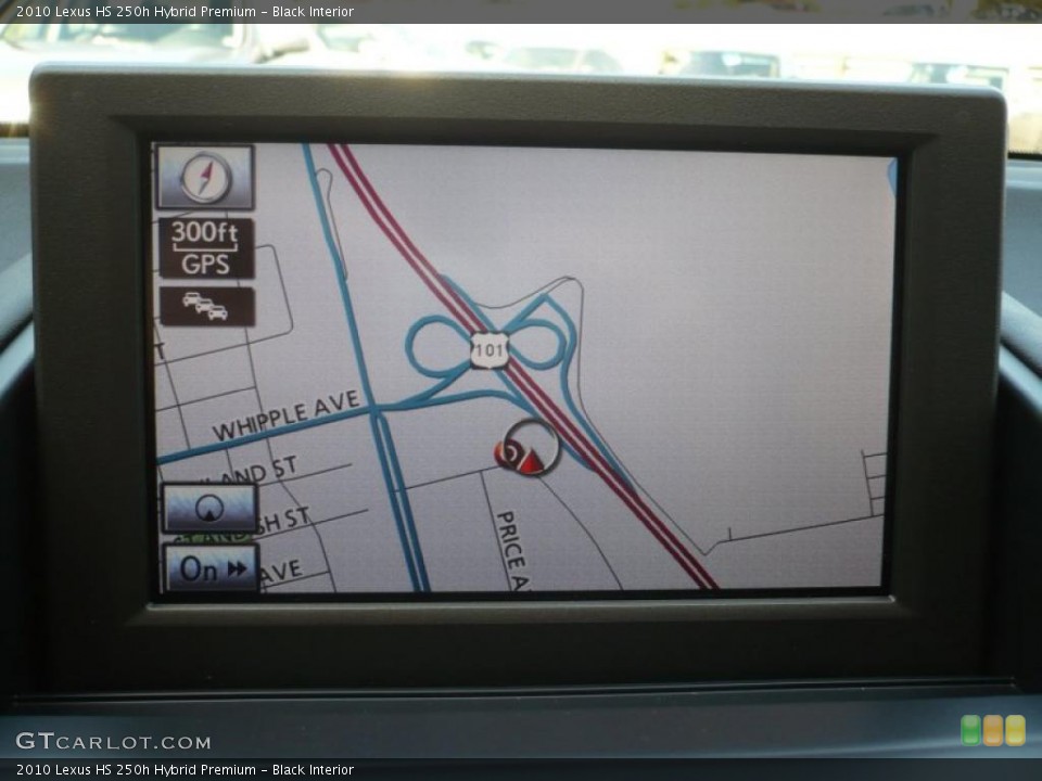 Black Interior Navigation for the 2010 Lexus HS 250h Hybrid Premium #48142593