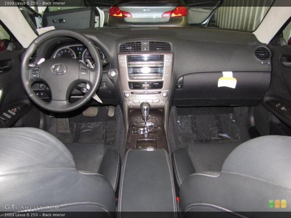 Black Interior Dashboard for the 2009 Lexus IS 250 #48143499