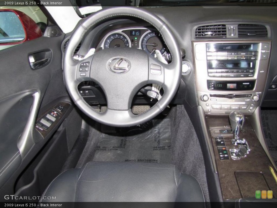 Black Interior Dashboard for the 2009 Lexus IS 250 #48143517