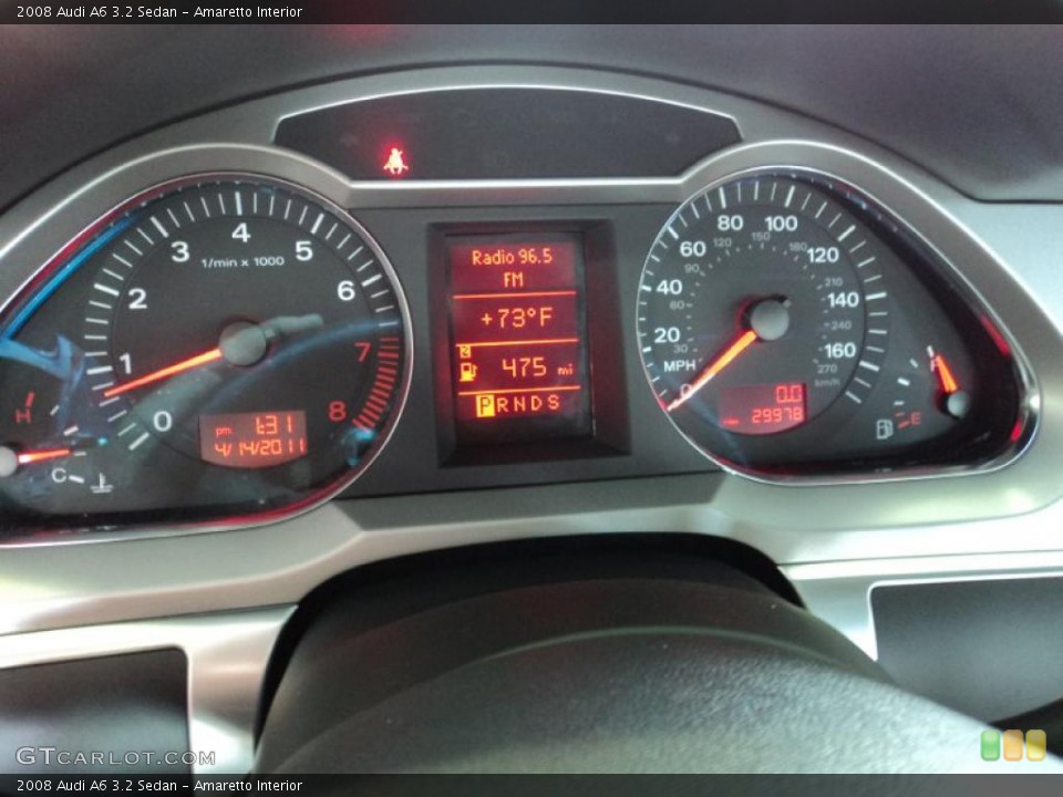 Amaretto Interior Gauges for the 2008 Audi A6 3.2 Sedan #48145674