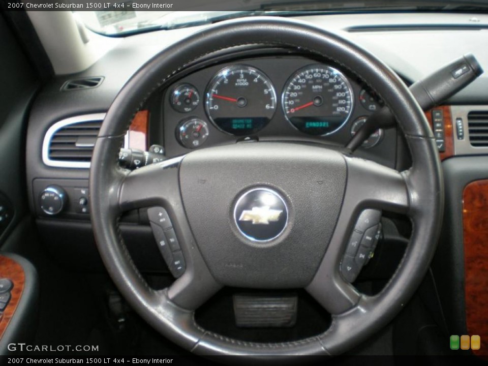 Ebony Interior Steering Wheel for the 2007 Chevrolet Suburban 1500 LT 4x4 #48147977