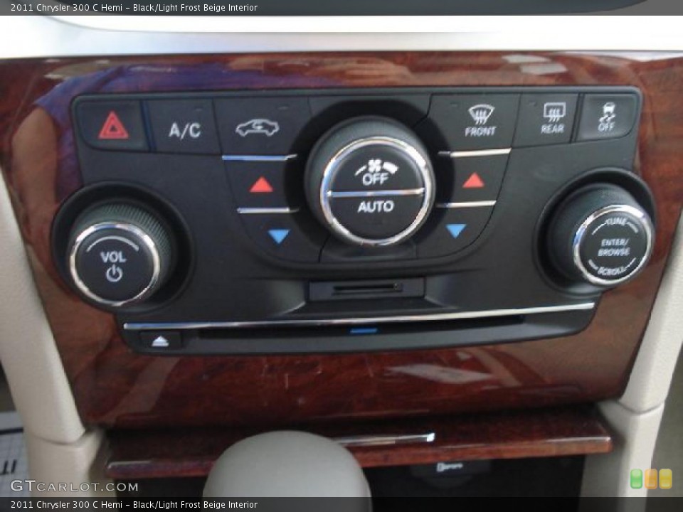 Black/Light Frost Beige Interior Controls for the 2011 Chrysler 300 C Hemi #48148220