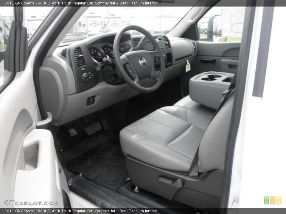 Dark Titanium Interior Photo for the 2011 GMC Sierra 2500HD Work Truck Regular Cab Commercial #48149129