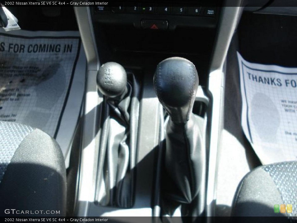 Gray Celadon Interior Transmission for the 2002 Nissan Xterra SE V6 SC 4x4 #48149189
