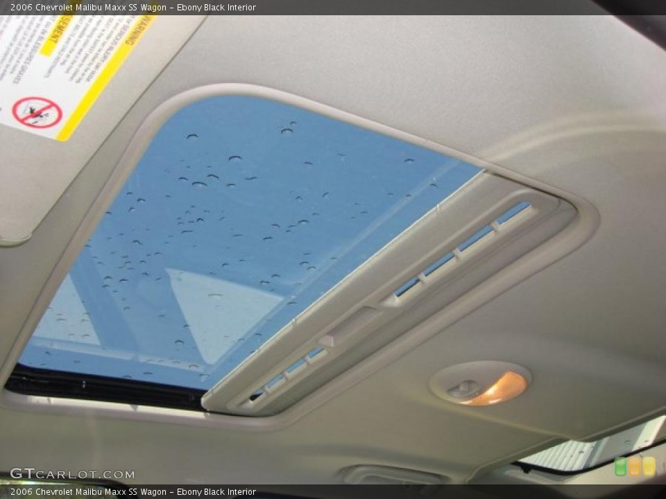 Ebony Black Interior Sunroof for the 2006 Chevrolet Malibu Maxx SS Wagon #48150608