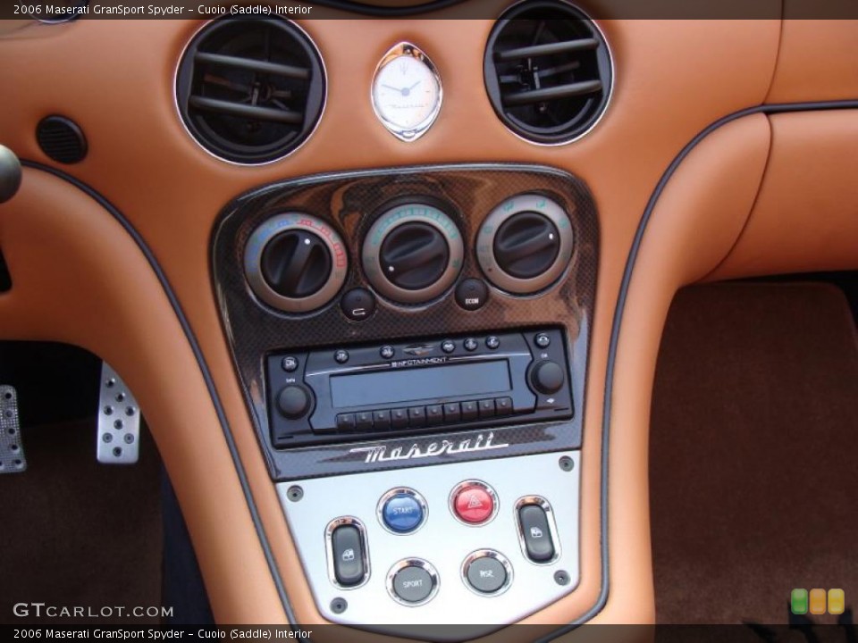 Cuoio (Saddle) Interior Controls for the 2006 Maserati GranSport Spyder #48151313