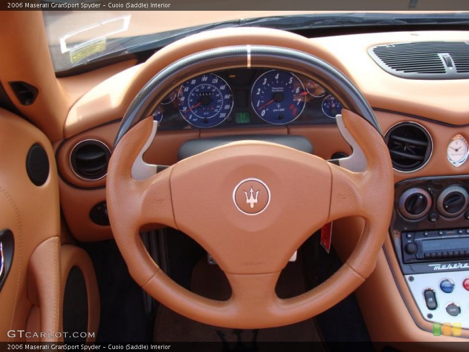 Cuoio (Saddle) Interior Steering Wheel for the 2006 Maserati GranSport Spyder #48151334