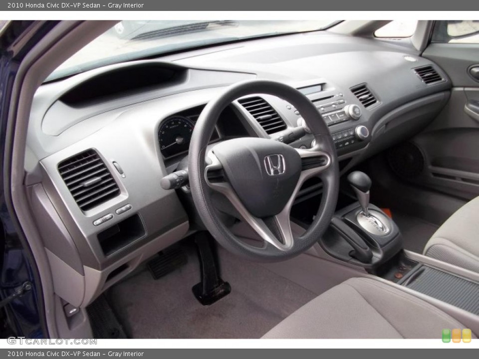 Gray Interior Prime Interior for the 2010 Honda Civic DX-VP Sedan #48151550