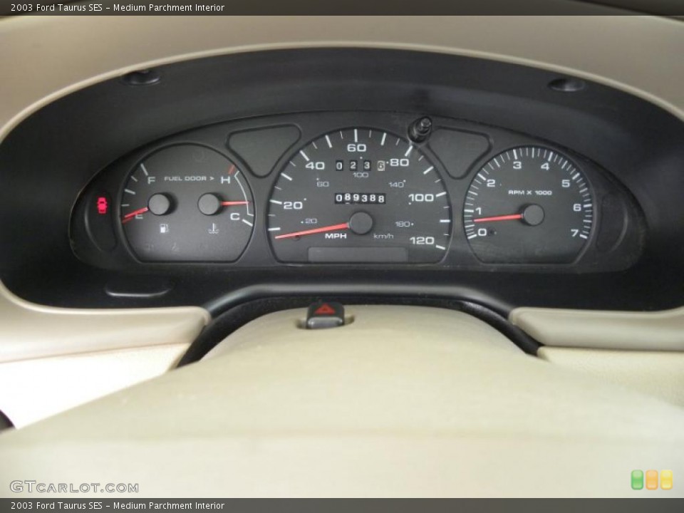 Medium Parchment Interior Gauges for the 2003 Ford Taurus SES #48151577