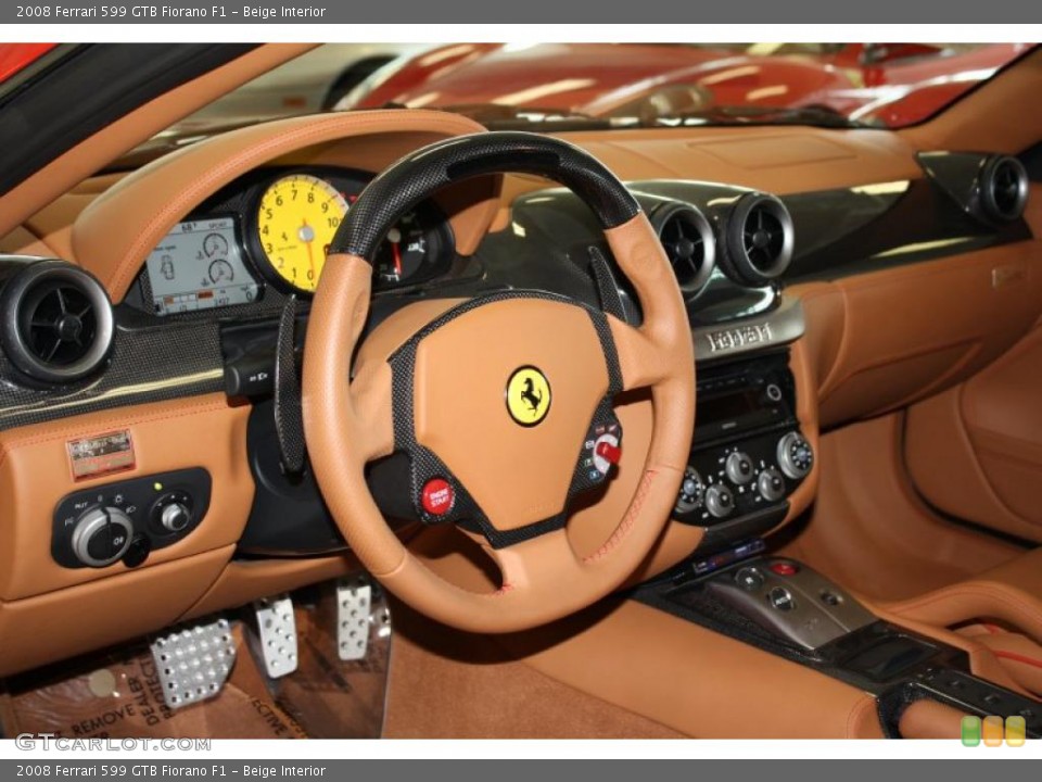 Beige Interior Dashboard for the 2008 Ferrari 599 GTB Fiorano F1 #48151682