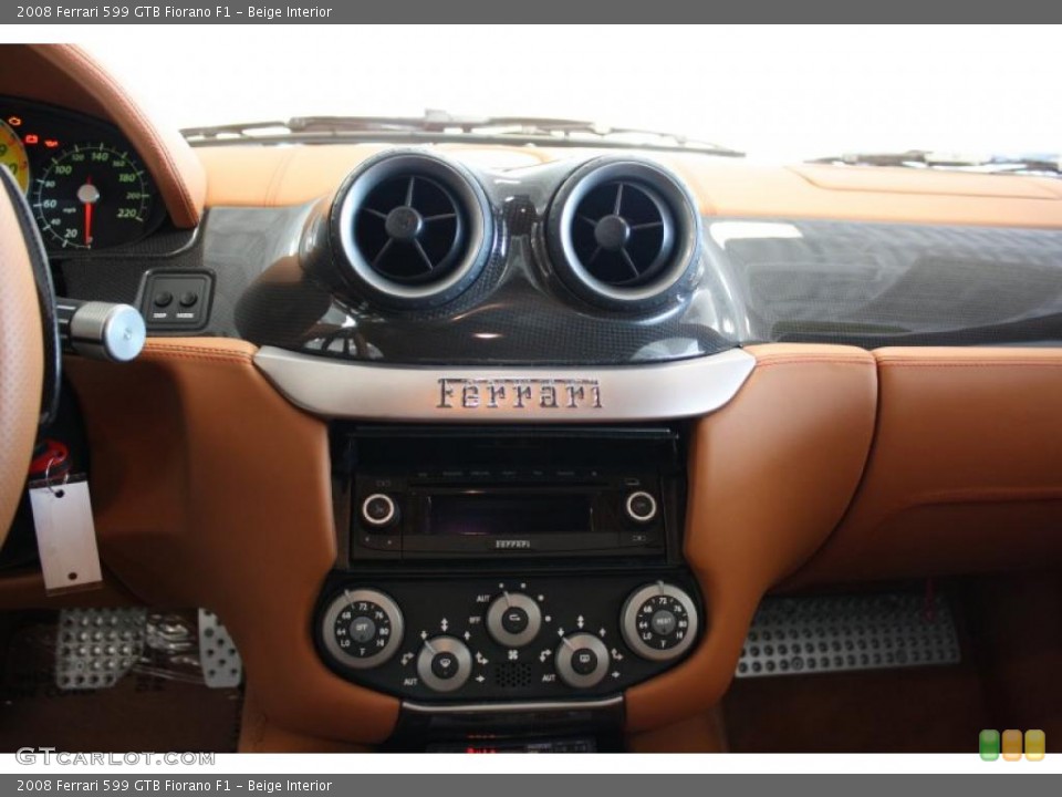Beige Interior Controls for the 2008 Ferrari 599 GTB Fiorano F1 #48151700
