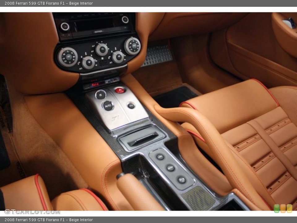 Beige Interior Controls for the 2008 Ferrari 599 GTB Fiorano F1 #48151706