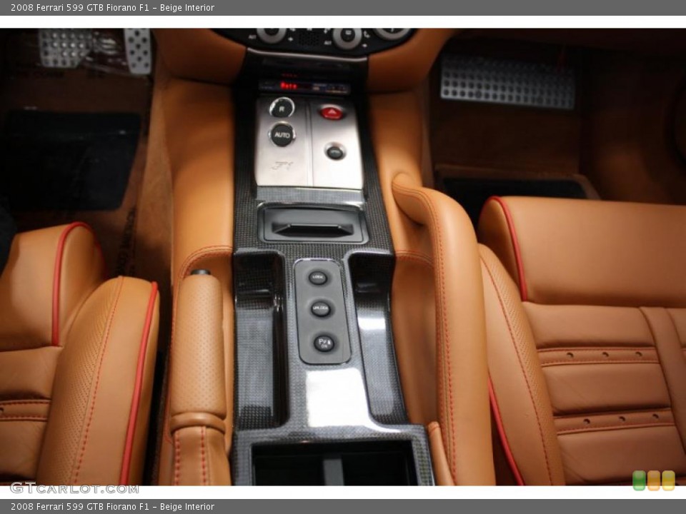 Beige Interior Controls for the 2008 Ferrari 599 GTB Fiorano F1 #48151718