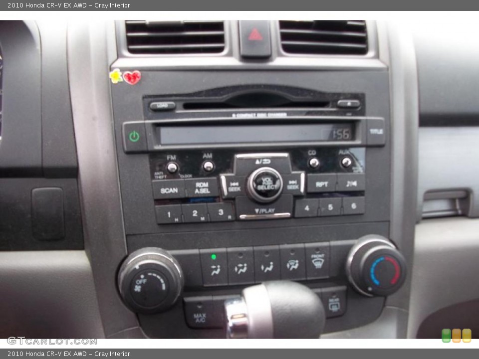 Gray Interior Controls for the 2010 Honda CR-V EX AWD #48152264