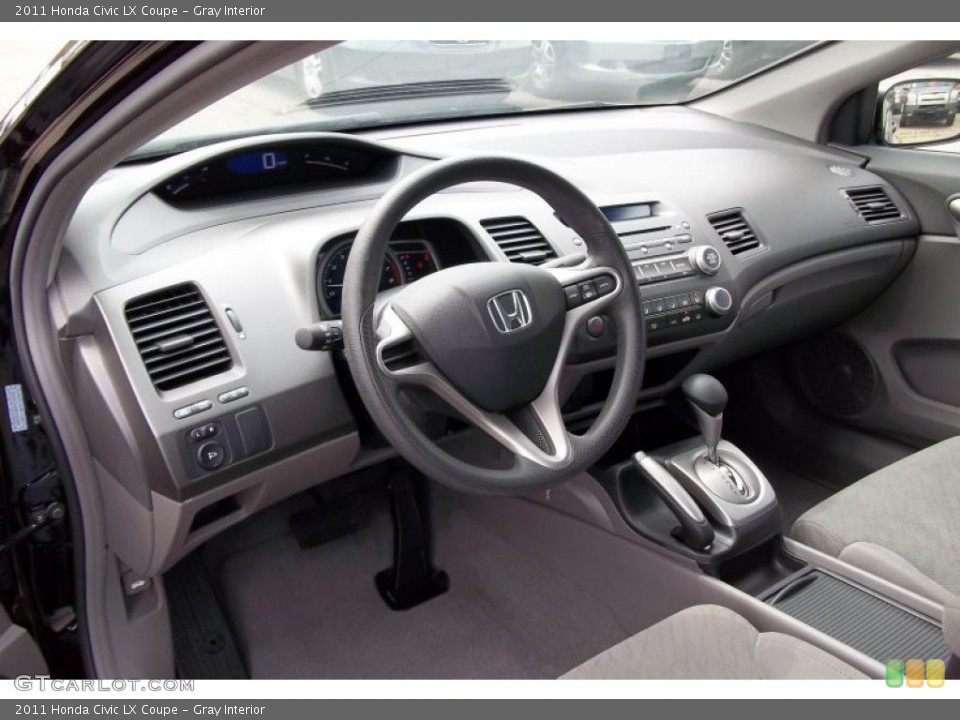 Gray Interior Prime Interior for the 2011 Honda Civic LX Coupe #48153575