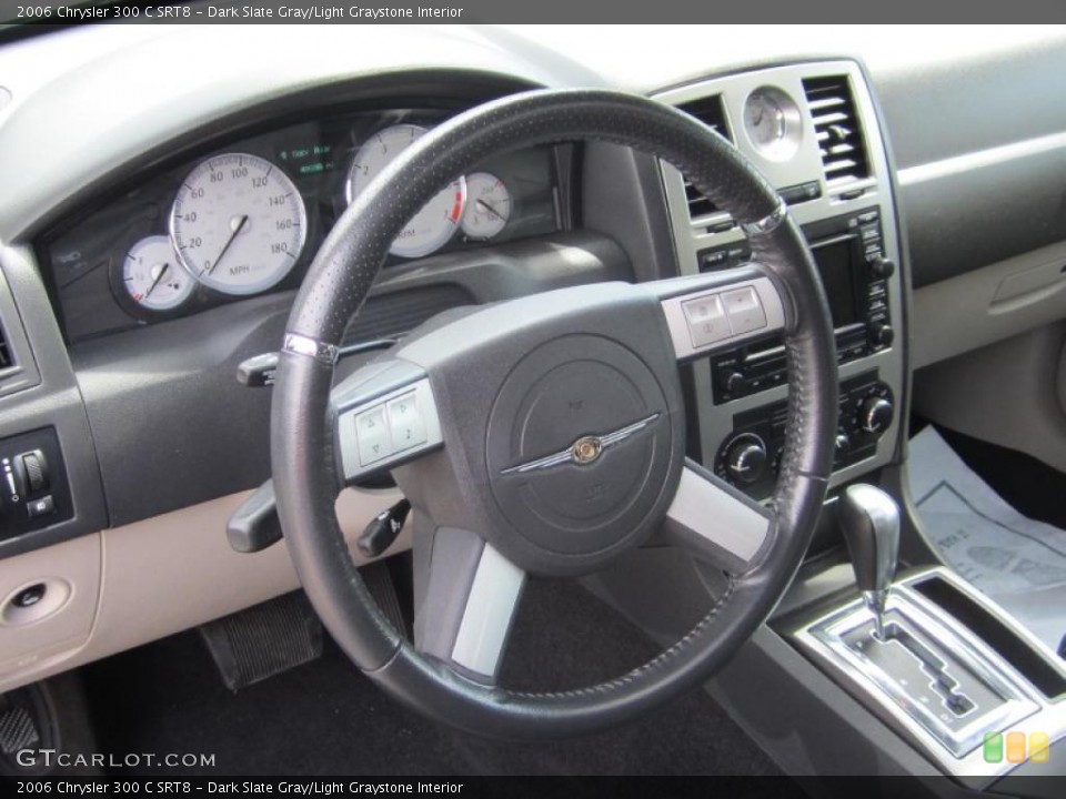 Dark Slate Gray/Light Graystone Interior Steering Wheel for the 2006 Chrysler 300 C SRT8 #48154751