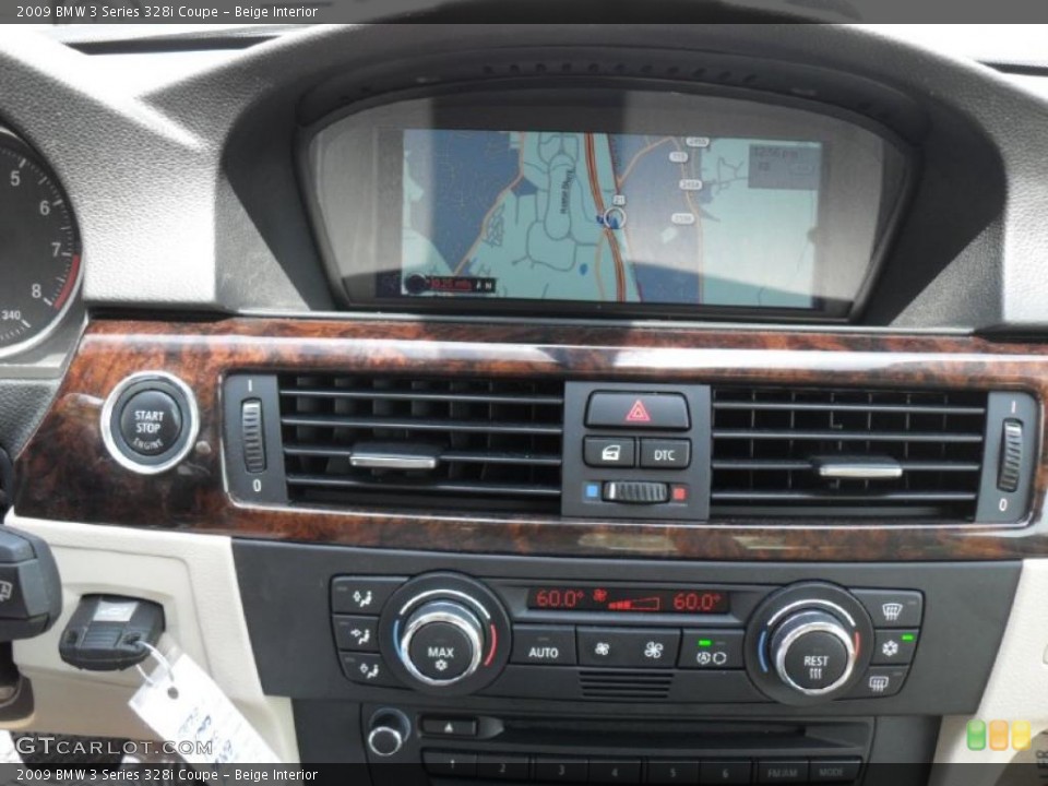 Beige Interior Navigation for the 2009 BMW 3 Series 328i Coupe #48156431