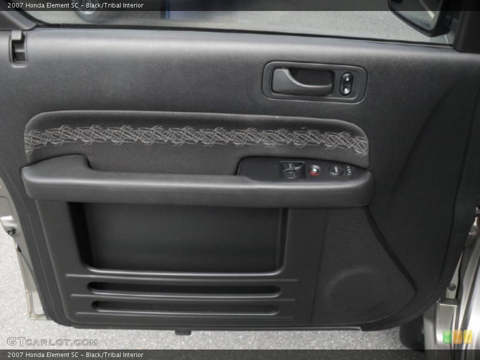 Black/Tribal Interior Door Panel for the 2007 Honda Element SC #48157193