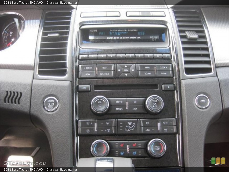 Charcoal Black Interior Controls for the 2011 Ford Taurus SHO AWD #48159566