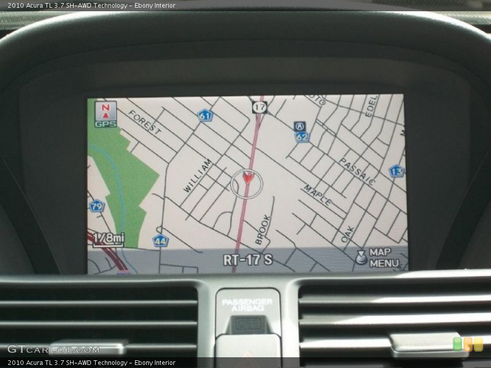 Ebony Interior Navigation for the 2010 Acura TL 3.7 SH-AWD Technology #48159887