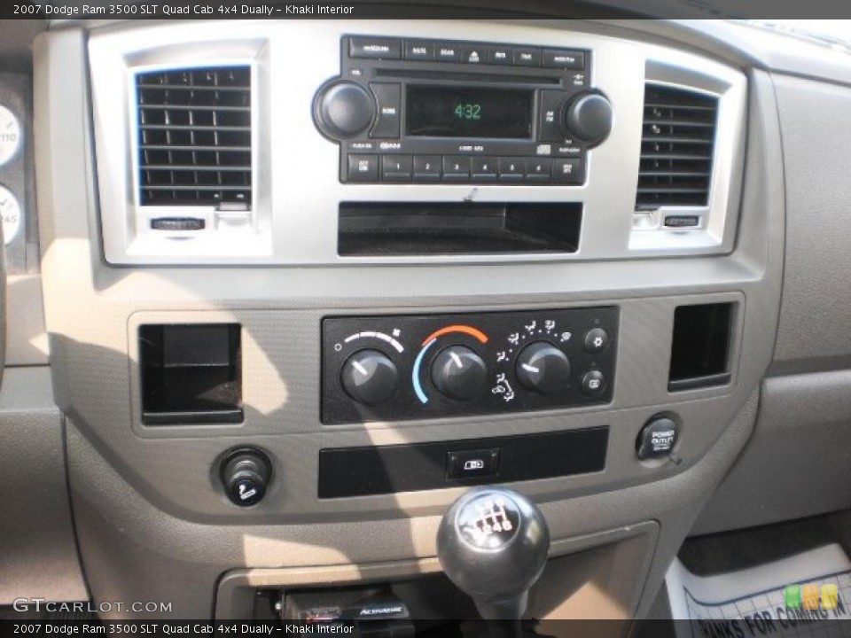 Khaki Interior Controls for the 2007 Dodge Ram 3500 SLT Quad Cab 4x4 Dually #48160424