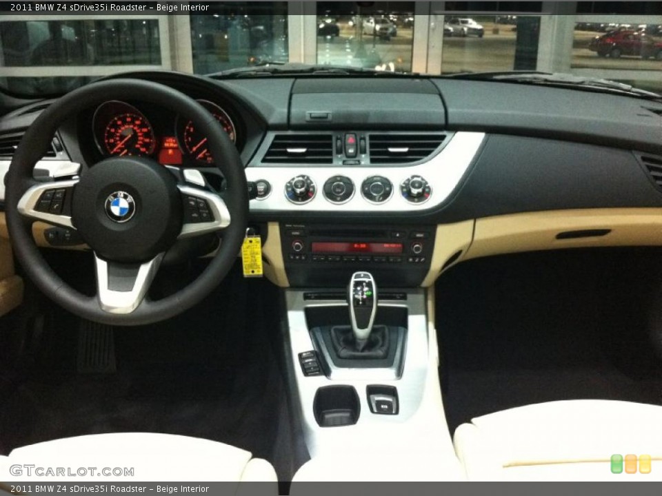 Beige Interior Dashboard for the 2011 BMW Z4 sDrive35i Roadster #48161774