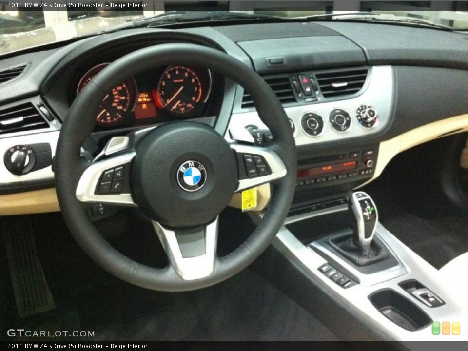 Beige Interior Steering Wheel for the 2011 BMW Z4 sDrive35i Roadster #48161783