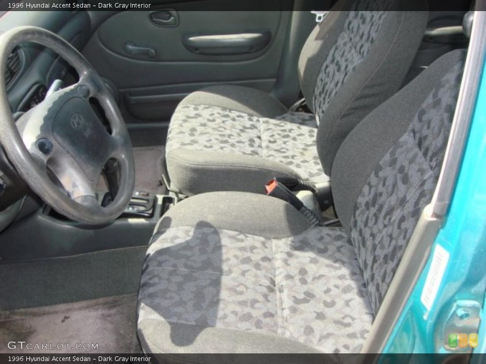 Dark Gray Interior Photo for the 1996 Hyundai Accent Sedan #48162317