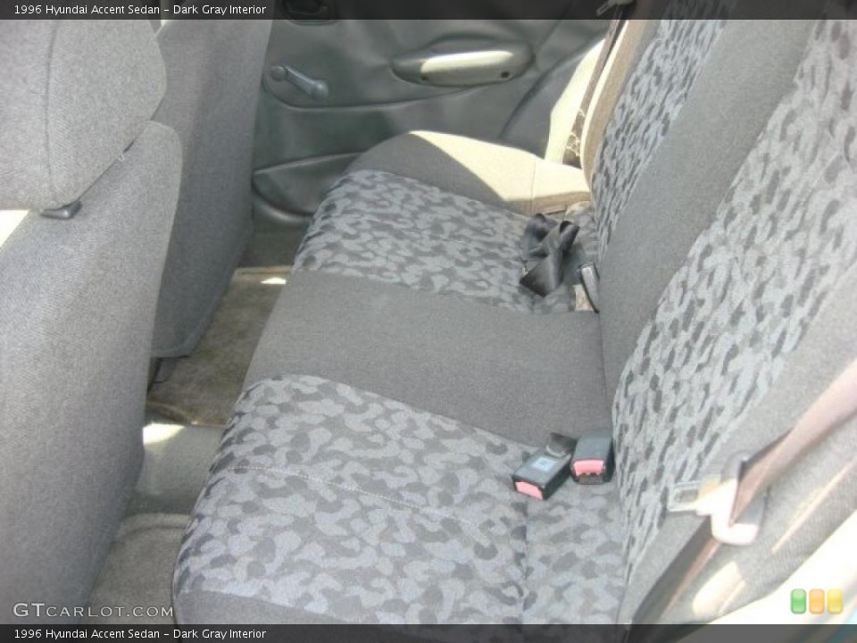 Dark Gray 1996 Hyundai Accent Interiors