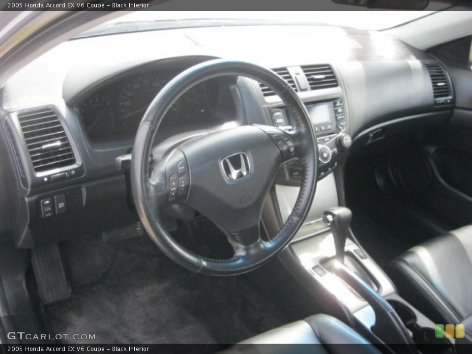 Black Interior Prime Interior for the 2005 Honda Accord EX V6 Coupe #48163004