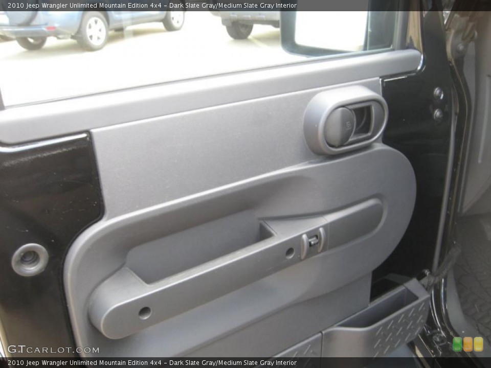 Dark Slate Gray/Medium Slate Gray Interior Door Panel for the 2010 Jeep Wrangler Unlimited Mountain Edition 4x4 #48163988