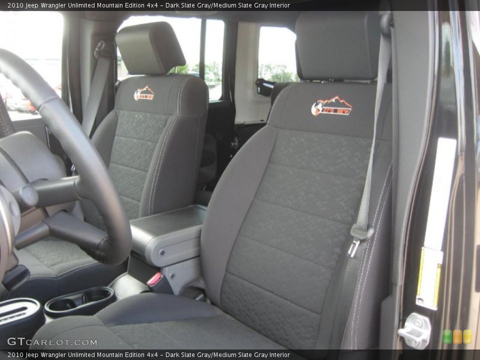 Dark Slate Gray/Medium Slate Gray Interior Photo for the 2010 Jeep Wrangler Unlimited Mountain Edition 4x4 #48163994